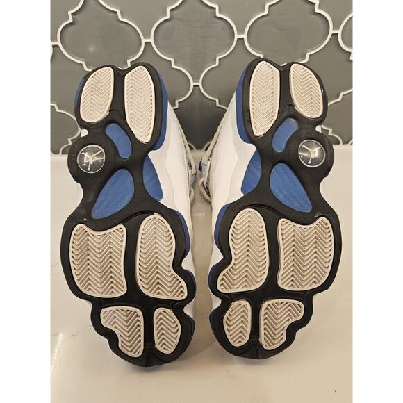 Nike Air Jordan 6 Rings White and Marina Blue Men's Size 9.5 322992-114 - Picture 3 of 7